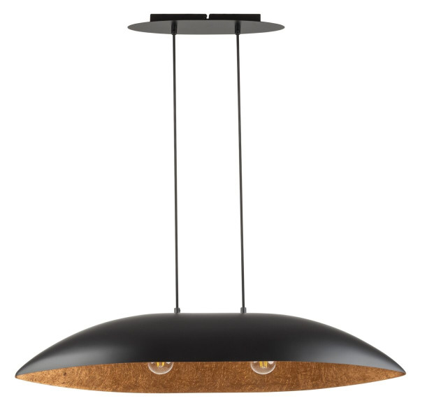 Lampa wisząca czarno-miedziana Gondola 2xE27x15W Sigma Lighting 837931