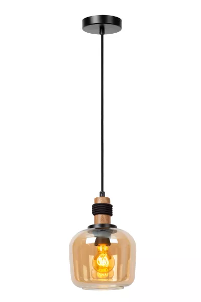 Lampa wisząca czarno-miodowy ILONA 1xE27x40W wym: 161x18x18 cm Lucide 850471