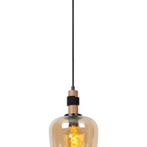 Lampa wisząca czarno-miodowy ILONA 1xE27x40W wym: 173x22x22 cm Lucide 850344 Lampa wisząca czarno-miodowy ILONA 1xE27x40W wym: 173x22x22 cm Lucide 850344