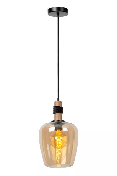 Lampa wisząca czarno-miodowy ILONA 1xE27x40W wym: 173x22x22 cm Lucide 850344