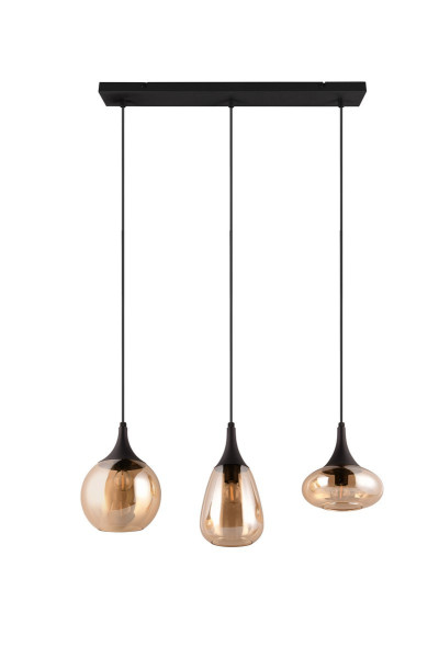 Lampa wisząca czarno-miodowy LUMINA 3xE14x40W wym: 150x68,8x19,5 cm Trio 850954
