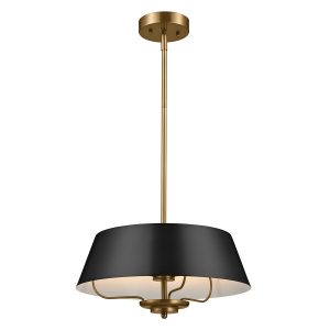Lampa wisząca czarno-mosiężny LUELLA 3xE14x40W Kichler 837445 Lampa wisząca czarno-mosiężny LUELLA 3xE14x40W Kichler 837445