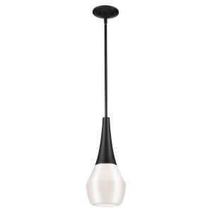 Lampa wisząca czarno-opalowy DEELA 1xE27x60W Kichler 836189 Lampa wisząca czarno-opalowy DEELA 1xE27x60W Kichler 836189