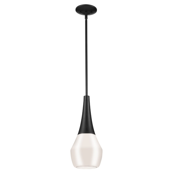 Lampa wisząca czarno-opalowy DEELA 1xE27x60W Kichler 836189