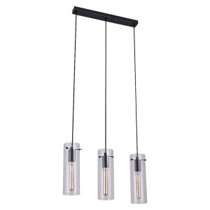 Lampa wisząca czarno-przezroczysta Acantha 3xE27x40W Rabalux 952562 Lampa wisząca czarno-przezroczysta Acantha 3xE27x40W Rabalux 952562