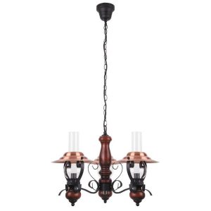 Lampa wisząca czarno-przezroczysta Enna 3xE14x15W Rabalux 959613 Lampa wisząca czarno-przezroczysta Enna 3xE14x15W Rabalux 959613