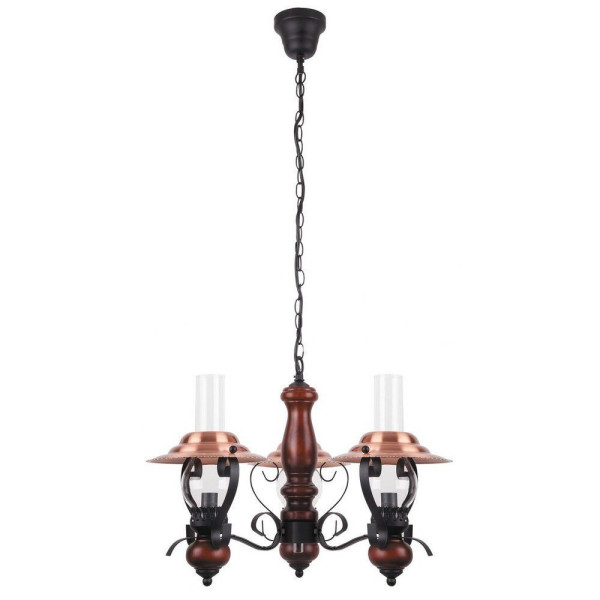 Lampa wisząca czarno-przezroczysta Enna 3xE14x15W Rabalux 959613