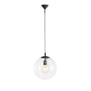 Lampa wisząca czarno-przezroczysta Globus 1xE27x60W wym: 90x30x40 cm Aldex 856323 Lampa wisząca czarno-przezroczysta Globus 1xE27x60W wym: 90x30x40 cm Aldex 856323