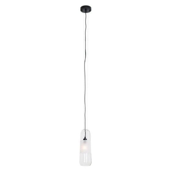 Lampa wisząca czarno-przezroczysta MAURI 1xE14x12W Maxlight 845301