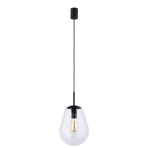 Lampa wisząca czarno-przezroczysta PEAR 1xE27x40W Nowodvorski 852143 Lampa wisząca czarno-przezroczysta PEAR 1xE27x40W Nowodvorski 852143
