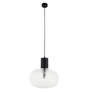 Lampa wisząca czarno-przezroczysta TANPO 1xG9x2,5W wym: 167x30x30 cm Shilo 846197 Lampa wisząca czarno-przezroczysta TANPO 1xG9x2,5W wym: 167x30x30 cm Shilo 846197
