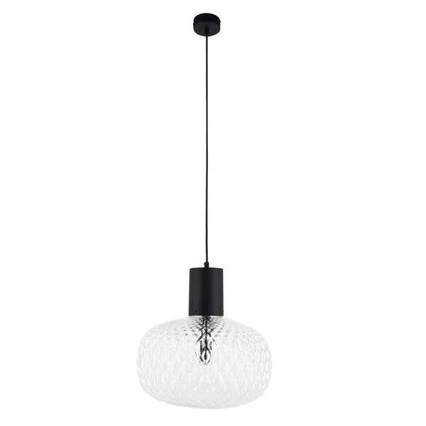 Lampa wisząca czarno-przezroczysta TANPO 1xG9x2,5W wym: 167x30x30 cm Shilo 846197