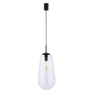 Lampa wisząca czarno-przezroczysta-złota PEAR 1xE27x40W Nowodvorski 852282 Lampa wisząca czarno-przezroczysta-złota PEAR 1xE27x40W Nowodvorski 852282