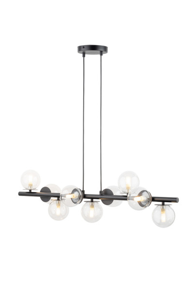 Lampa wisząca czarno-przezroczysty AVOLA 9xG9x12W Sigma Lighting 841626