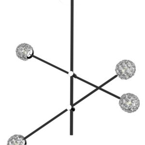 Lampa wisząca czarno-przezroczysty PAKSOS 4xG9x5W Candellux 362277 Lampa wisząca czarno-przezroczysty PAKSOS 4xG9x5W Candellux 362277