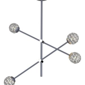 Lampa wisząca czarno-przezroczysty PAKSOS 4xG9x5W Candellux 362269 Lampa wisząca czarno-przezroczysty PAKSOS 4xG9x5W Candellux 362269