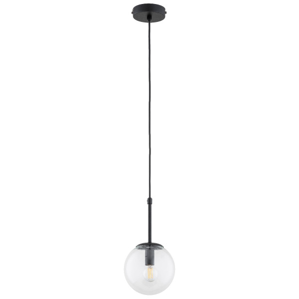 Lampa wisząca czarno-przezroczysty SEBIA 1xE14x10W wym: 90x15x15 cm Alfa 836955