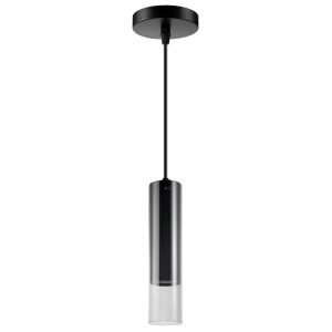 Lampa wisząca czarno-przezroczysty SMOKY 1xGU10x10W wym: 120x10x10 cm Polux 856060 Lampa wisząca czarno-przezroczysty SMOKY 1xGU10x10W wym: 120x10x10 cm Polux 856060