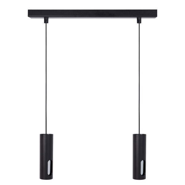 Lampa wisząca czarno-srebrna FLOW 2xGU10x10W Sigma Lighting 836956