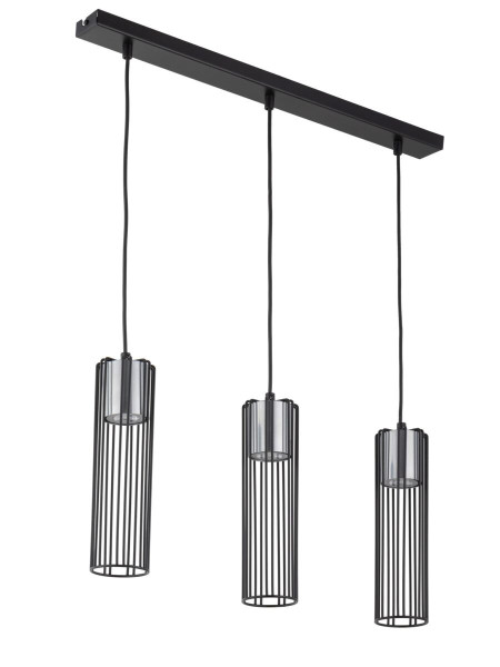 Lampa wisząca czarno-srebrna Fobia 3xGU10x25W Sigma Lighting 838028