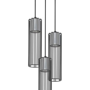 Lampa wisząca czarno-srebrna Fobia 3xGU10x25W Sigma Lighting 837935 Lampa wisząca czarno-srebrna Fobia 3xGU10x25W Sigma Lighting 837935
