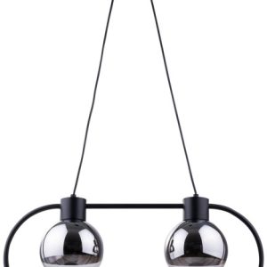 Lampa wisząca czarno-srebrna Linda 2xE27x15W Sigma Lighting 837973 Lampa wisząca czarno-srebrna Linda 2xE27x15W Sigma Lighting 837973