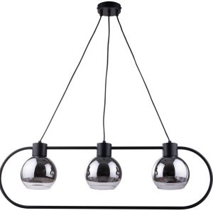 Lampa wisząca czarno-srebrna Linda 3xE27x15W Sigma Lighting 838083 Lampa wisząca czarno-srebrna Linda 3xE27x15W Sigma Lighting 838083