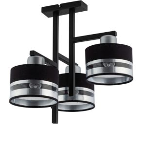 Lampa wisząca czarno-srebrna Pro 3xE27x15W wym: 41x42x35 cm Sigma Lighting 837997 Lampa wisząca czarno-srebrna Pro 3xE27x15W wym: 41x42x35 cm Sigma Lighting 837997