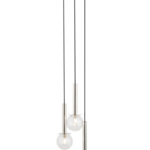 Lampa wisząca czarno-srebrna-przezroczysty DAISY 3xG9x12W Sigma Lighting 837895 Lampa wisząca czarno-srebrna-przezroczysty DAISY 3xG9x12W Sigma Lighting 837895