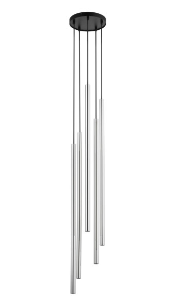 Lampa wisząca czarno-srebrna SOPEL LUX 5xG9x3W Sigma Lighting 837923