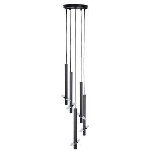 Lampa wisząca czarno-srebrna SOPEL RING 5xG9x3W Sigma Lighting 835983 Lampa wisząca czarno-srebrna SOPEL RING 5xG9x3W Sigma Lighting 835983