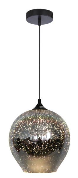 Lampa wisząca czarno-szara GALACTIC 1xE27x60W wym: 120x23x23 cm Candellux 924028