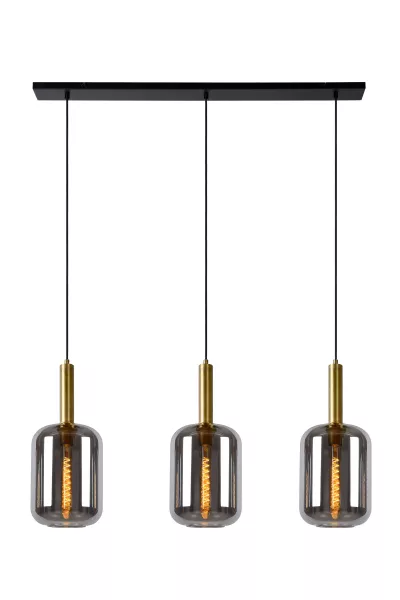 Lampa wisząca czarno-szara JOANET 3xE27x40W wym: 180x110x22 cm Lucide 850363