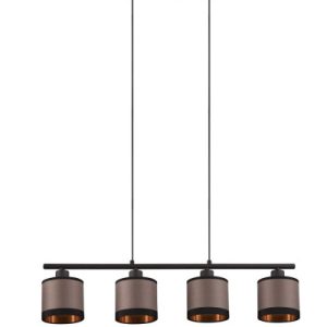 Lampa wisząca czarno-szara-odcienie szarości DAVOS 4xE14x10W RL 850935 Lampa wisząca czarno-szara-odcienie szarości DAVOS 4xE14x10W RL 850935