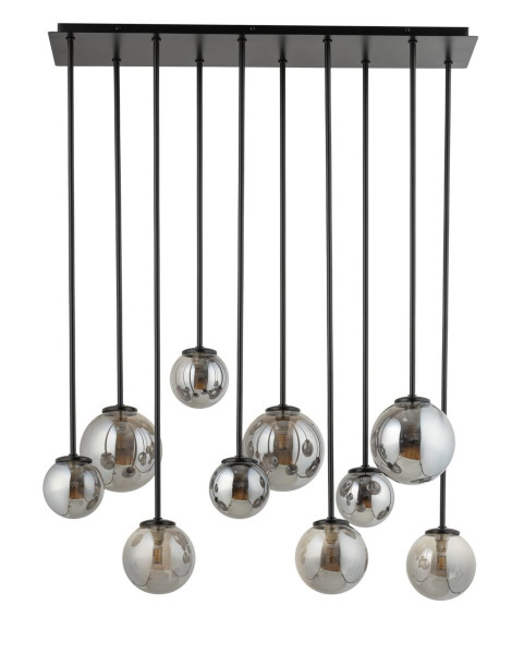Lampa wisząca czarno-szara Tulia 10xG9x12W wym: 90x73x19 cm Sigma Lighting 836195