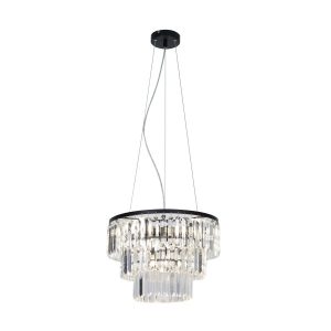 Lampa wisząca czarno-transparentna TIFANNY 4xE14x40W Zuma Line 852625 Lampa wisząca czarno-transparentna TIFANNY 4xE14x40W Zuma Line 852625