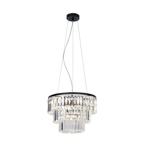 Lampa wisząca czarno-transparentna TIFANNY 4xE14x40W Zuma Line 852625