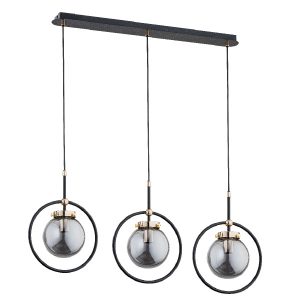 Lampa wisząca czarno-złota AKIRA 3xE14x10W wym: 90x80x24 cm Alfa 1000772 Lampa wisząca czarno-złota AKIRA 3xE14x10W wym: 90x80x24 cm Alfa 1000772
