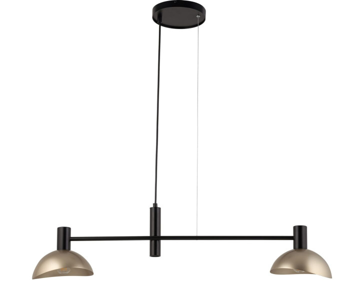 Lampa wisząca czarno-złota Artis 2xE14x40W wym: 70x90x18 cm Sigma Lighting 837801