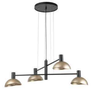 Lampa wisząca czarno-złota Artis 4xE14x40W wym: 70x90x55 cm Sigma Lighting 837794 Lampa wisząca czarno-złota Artis 4xE14x40W wym: 70x90x55 cm Sigma Lighting 837794