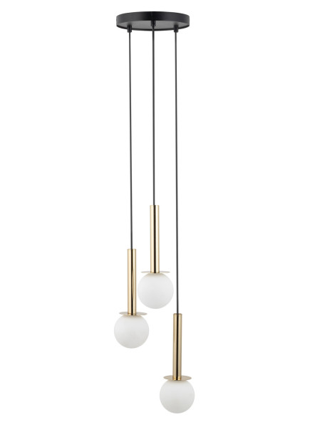 Lampa wisząca czarno-złota-biała DAISY 3xG9x12W Sigma Lighting 837850