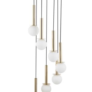 Lampa wisząca czarno-złota-biała DAISY 7xG9x12W Sigma Lighting 837975 Lampa wisząca czarno-złota-biała DAISY 7xG9x12W Sigma Lighting 837975