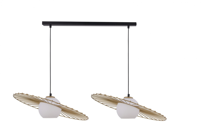 Lampa wisząca czarno-złota-biała Sol 2xE27x15W Sigma Lighting 837926