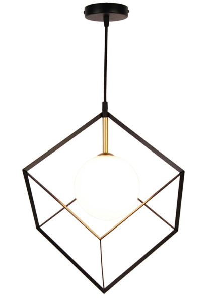 Lampa wisząca czarno-złota-biała WEERT 1xG9x28W wym: 120x20x20 cm Candellux 924196