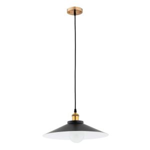Lampa wisząca czarno-złota BOLERO 1xE27x15W wym: 85×39,5×39,5 cm Alfa 846011 Lampa wisząca czarno-złota BOLERO 1xE27x15W wym: 85×39,5×39,5 cm Alfa 846011