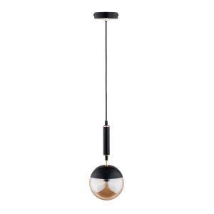 Lampa wisząca czarno-złota-bursztynowy MARAKAS 1xE14x10W Alfa 841838 Lampa wisząca czarno-złota-bursztynowy MARAKAS 1xE14x10W Alfa 841838