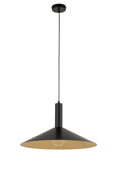 Lampa wisząca czarno-złota CAPRI 1xE27x15W wym: 125x50x50 cm Sigma Lighting 837788