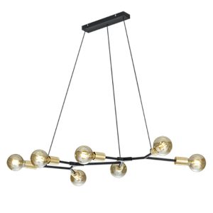 Lampa wisząca czarno-złota CROSS 7xE27x28W wym: 150x91x45 cm Trio 856466 Lampa wisząca czarno-złota CROSS 7xE27x28W wym: 150x91x45 cm Trio 856466