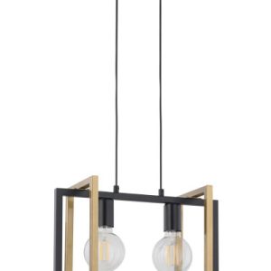 Lampa wisząca czarno-złota Eden 2xE27x15W wym: 80x41x18 cm Sigma Lighting 838074 Lampa wisząca czarno-złota Eden 2xE27x15W wym: 80x41x18 cm Sigma Lighting 838074