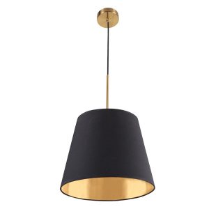 Lampa wisząca czarno-złota ELEN 1xE27x20W wym: 150x30x30 cm Polux 854293 Lampa wisząca czarno-złota ELEN 1xE27x20W wym: 150x30x30 cm Polux 854293